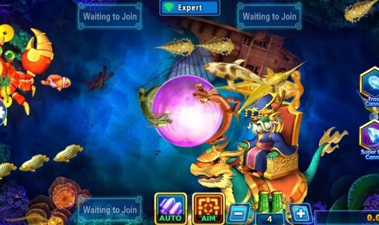 Giao diện chơi game bắn cá Rồng V9Bet