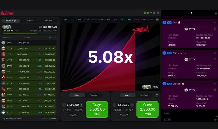 Giao diện chơi game nhanh tại V9BET