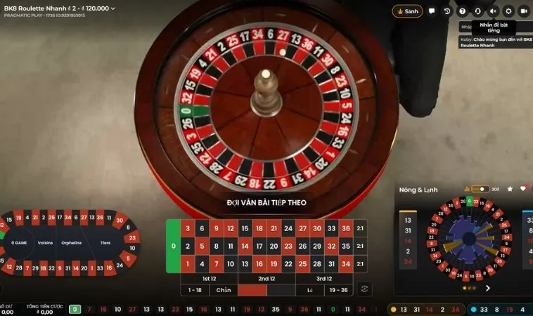 Bàn cược Roulette V9Bet