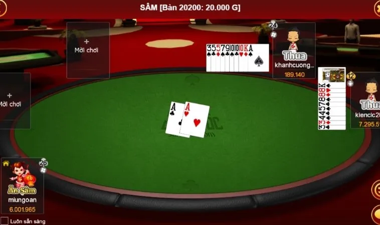 Bàn chơi Sâm Lốc V9Bet